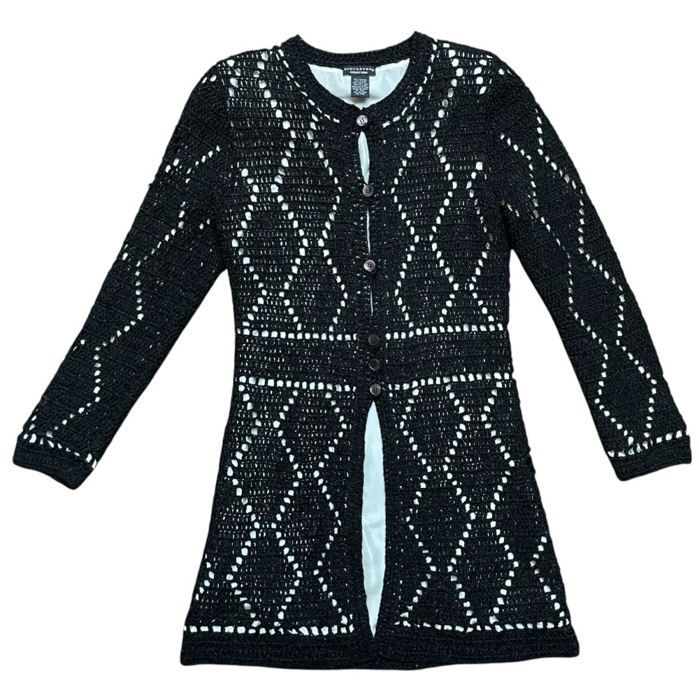Doncaster Collection Silk Crochet Cardigan